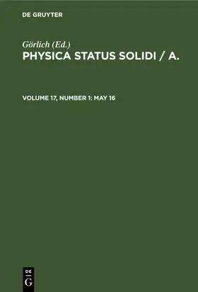 Görlich |  May 16 | Buch |  Sack Fachmedien