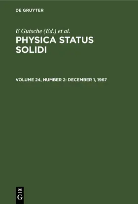 Gutsche / Müller / Görlich |  December 1, 1967 | eBook | Sack Fachmedien