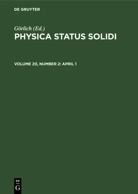 Gutsche / Görlich / Müller | April 1 | Buch | 978-3-11-250211-2 | www.sack.de