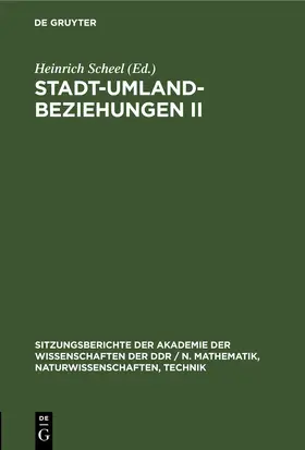 Stadt-Umland-Beziehungen II | E-Book | www.sack.de