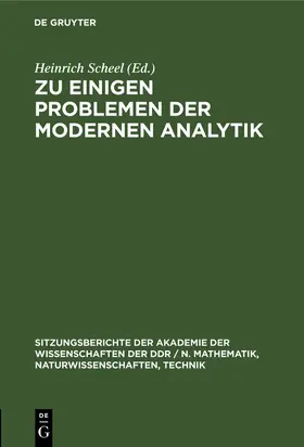 Scheel | Zu einigen Problemen der modernen Analytik | Buch | 978-3-11-250387-4 | www.sack.de