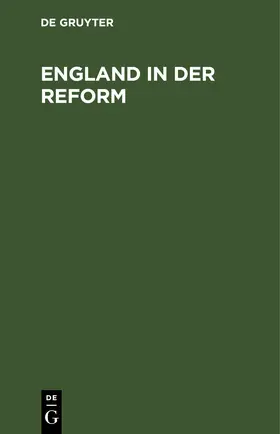 England in der Reform | E-Book | www.sack.de