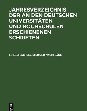  Sachregister und Nachträge | eBook | Sack Fachmedien