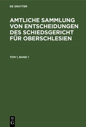 Degruyter |  1929 | Buch |  Sack Fachmedien