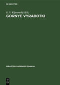 Kljucanskij |  Gornye vyrabotki | Buch |  Sack Fachmedien