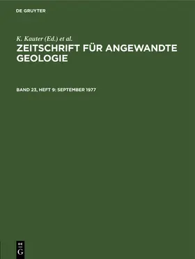 Kauter / Tischendorf / Stammberger |  September 1977 | Buch |  Sack Fachmedien