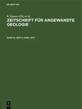 Kauter / Tischendorf / Stammberger |  April 1970 | Buch |  Sack Fachmedien