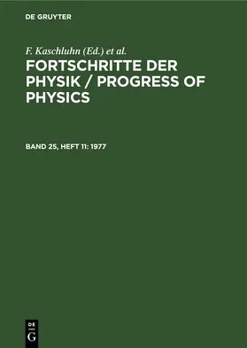 Kaschluhn / Lösche / Ritschl |  1977 | eBook | Sack Fachmedien