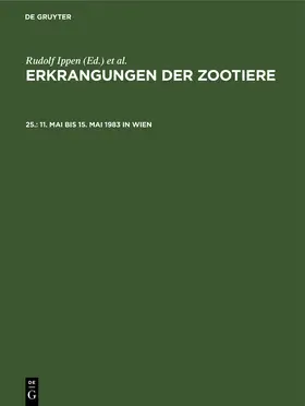 Schröder / Ippen | 11. Mai bis 15. Mai 1983 in Wien | Buch | 978-3-11-252075-8 | www.sack.de