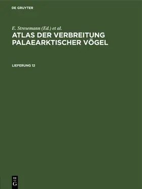Neufeldt / Portenko / Vietinghoff-Scheel | Atlas der Verbreitung palaearktischer Vögel. Lieferung 12 | E-Book | www.sack.de