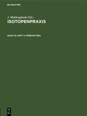 Mühlenpfordt | Februar 1984 | Buch | 978-3-11-252429-9 | www.sack.de