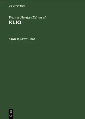 Hartke / Günther / Irmscher |  1989 | eBook | Sack Fachmedien