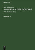 Schönwetter / Meise |  Max Schönwetter: Handbuch der Oologie. Lieferung 23 | Buch |  Sack Fachmedien