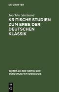 Streisand |  Kritische Studien zum Erbe der deutschen Klassik | Buch |  Sack Fachmedien