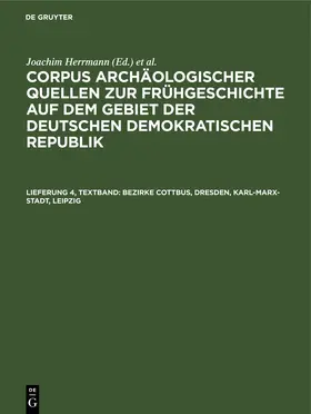 Coblenz / Faust |  Bezirke Cottbus, Dresden, Karl-Marx-Stadt, Leipzig | eBook | Sack Fachmedien