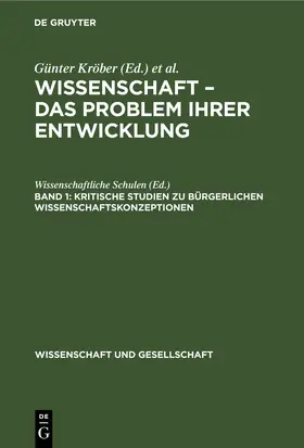 Kröber / Krüger |  Kritische Studien zu bürgerlichen Wissenschaftskonzeptionen | eBook | Sack Fachmedien