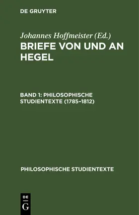 Hoffmeister |  1785–1812 | eBook | Sack Fachmedien