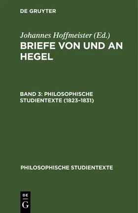 Hoffmeister |  1823-1831 | Buch |  Sack Fachmedien