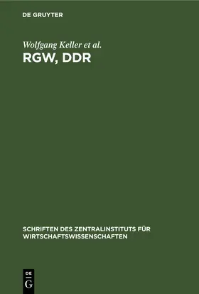  RGW, DDR | eBook | Sack Fachmedien
