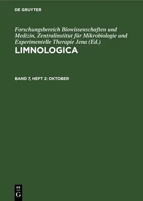  Limnologica, Band 7, Heft 2, Oktober | Buch |  Sack Fachmedien