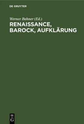 Bahner |  Renaissance, Barock, Aufklärung | eBook | Sack Fachmedien