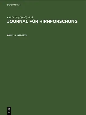 Paris / Vogt / Kirsche |  1972/1973 | Buch |  Sack Fachmedien