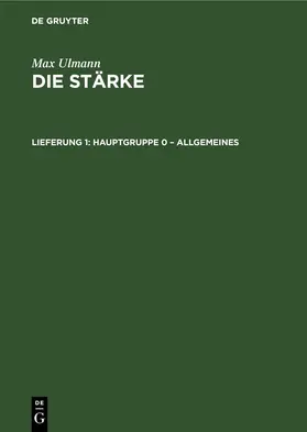 Ulmann |  Hauptgruppe 0 – Allgemeines | eBook | Sack Fachmedien