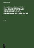Blumrich / Kempcke / Dückert |  A - K | Buch |  Sack Fachmedien