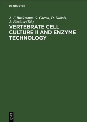 Vertebrate Cell Culture II and Enzyme Technology | E-Book | www.sack.de
