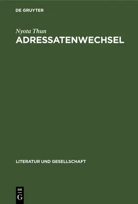 Thun |  Adressatenwechsel | Buch |  Sack Fachmedien