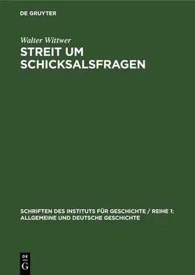 Wittwer |  Streit um Schicksalsfragen | eBook | Sack Fachmedien