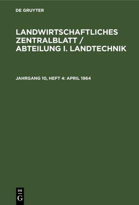April 1964 | Buch | 978-3-11-254275-0 | sack.de