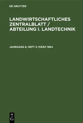 Degruyter |  März 1964 | Buch |  Sack Fachmedien
