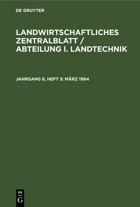  März 1964 | eBook | Sack Fachmedien