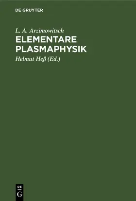 Arzimowitsch / Heß | Elementare Plasmaphysik | E-Book | sack.de