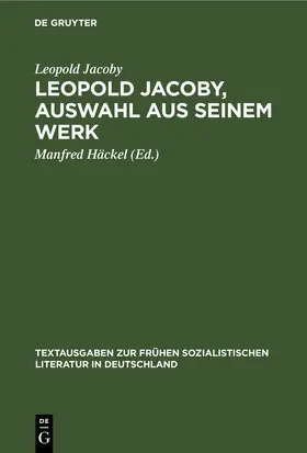Jacoby / Häckel | Leopold Jacoby, Auswahl aus seinem Werk | E-Book | www.sack.de