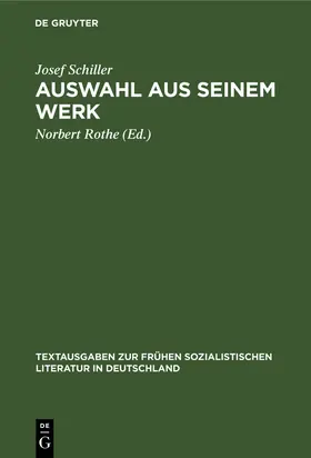 Schiller / Rothe |  Auswahl aus seinem Werk | Buch |  Sack Fachmedien