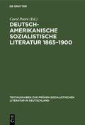 Poore |  Deutsch-amerikanische sozialistische Literatur 1865¿1900 | Buch |  Sack Fachmedien
