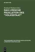 Weisbach |  Das Lyrische Feuilleton des ¿Volksstaat" | Buch |  Sack Fachmedien