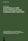 Trapp |  Kontrolle der Nichtproduktion chemischer Waffen | Buch |  Sack Fachmedien