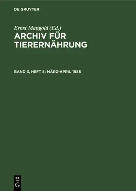 Mangold |  März-April 1955 | Buch |  Sack Fachmedien