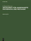 Schmid / Heinrich |  Zeitschrift für Angewandte Mathematik und Mechanik. Band 63, Heft 3 | Buch |  Sack Fachmedien