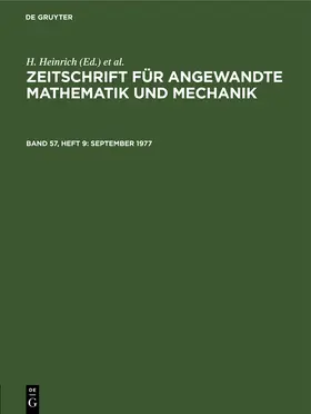 Schmid / Heinrich |  Band 57, Heft 9 | Buch |  Sack Fachmedien