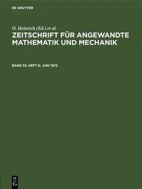 Heinrich / Schmid |  Juni 1972 | eBook | Sack Fachmedien