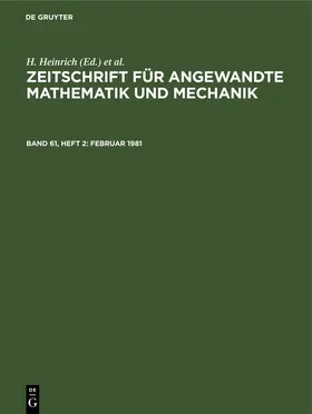 Heinrich / Schmid |  Februar 1981 | eBook | Sack Fachmedien
