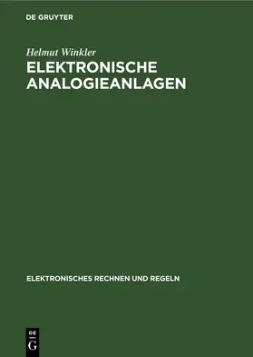 Winkler |  Elektronische Analogieanlagen | eBook | Sack Fachmedien