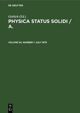 Görlich |  July 1979 | eBook | Sack Fachmedien