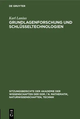 Lanius |  Grundlagenforschung und Schlüsseltechnologien | eBook | Sack Fachmedien