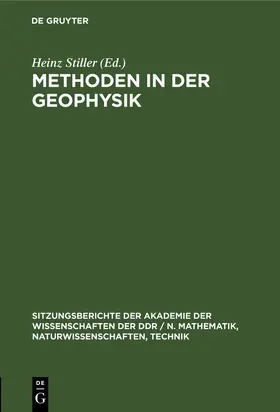 Stiller |  Methoden in der Geophysik | Buch |  Sack Fachmedien