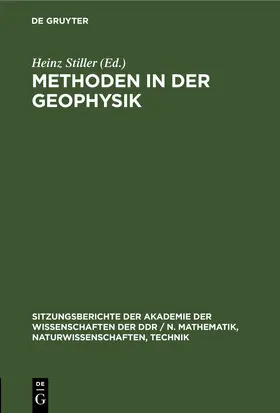Stiller |  Methoden in der Geophysik | eBook | Sack Fachmedien